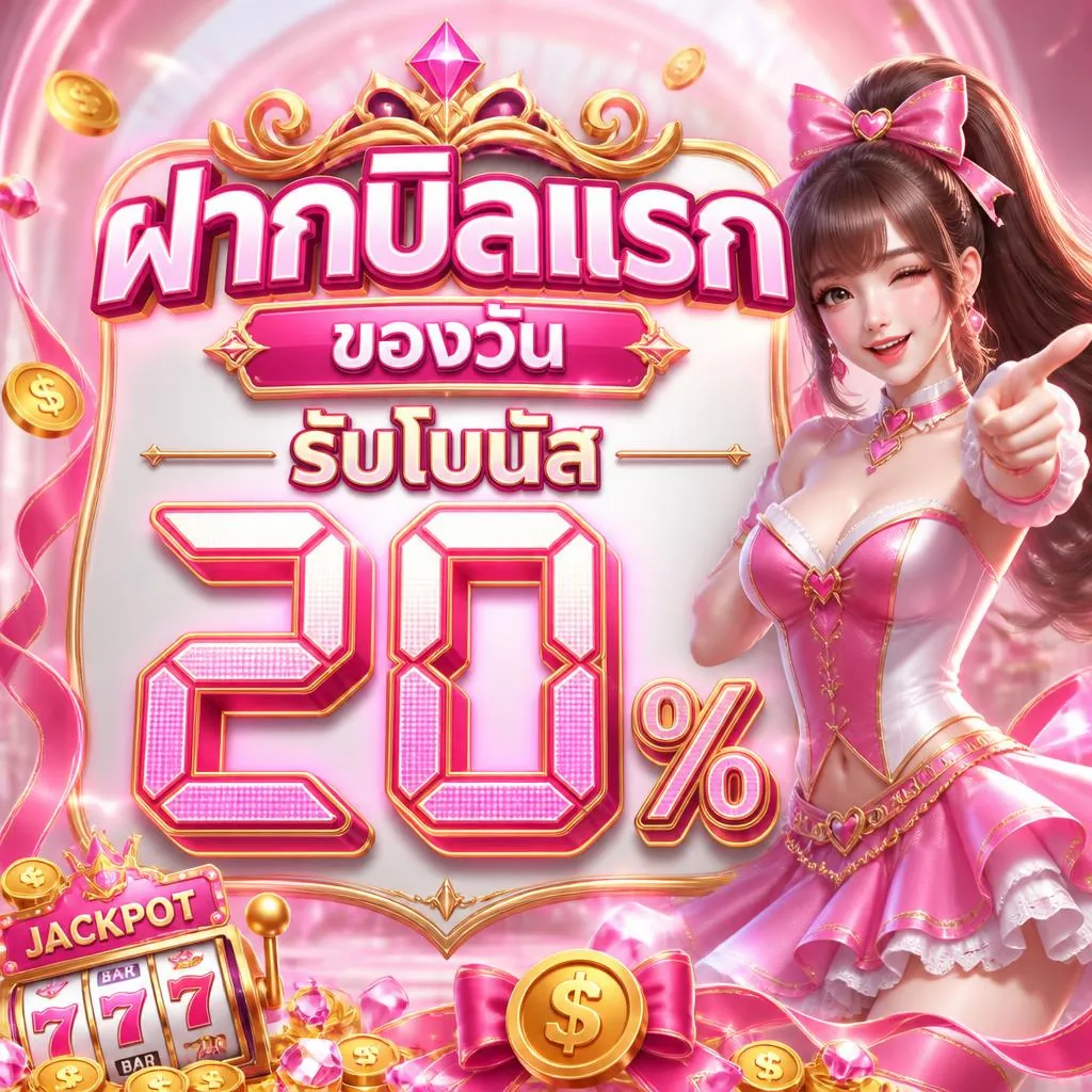 ฝากบิลแรกของวัน รับโบนัส 20%
